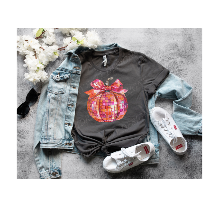Disco Pumpkin Ball (Bella Canva) PREORER