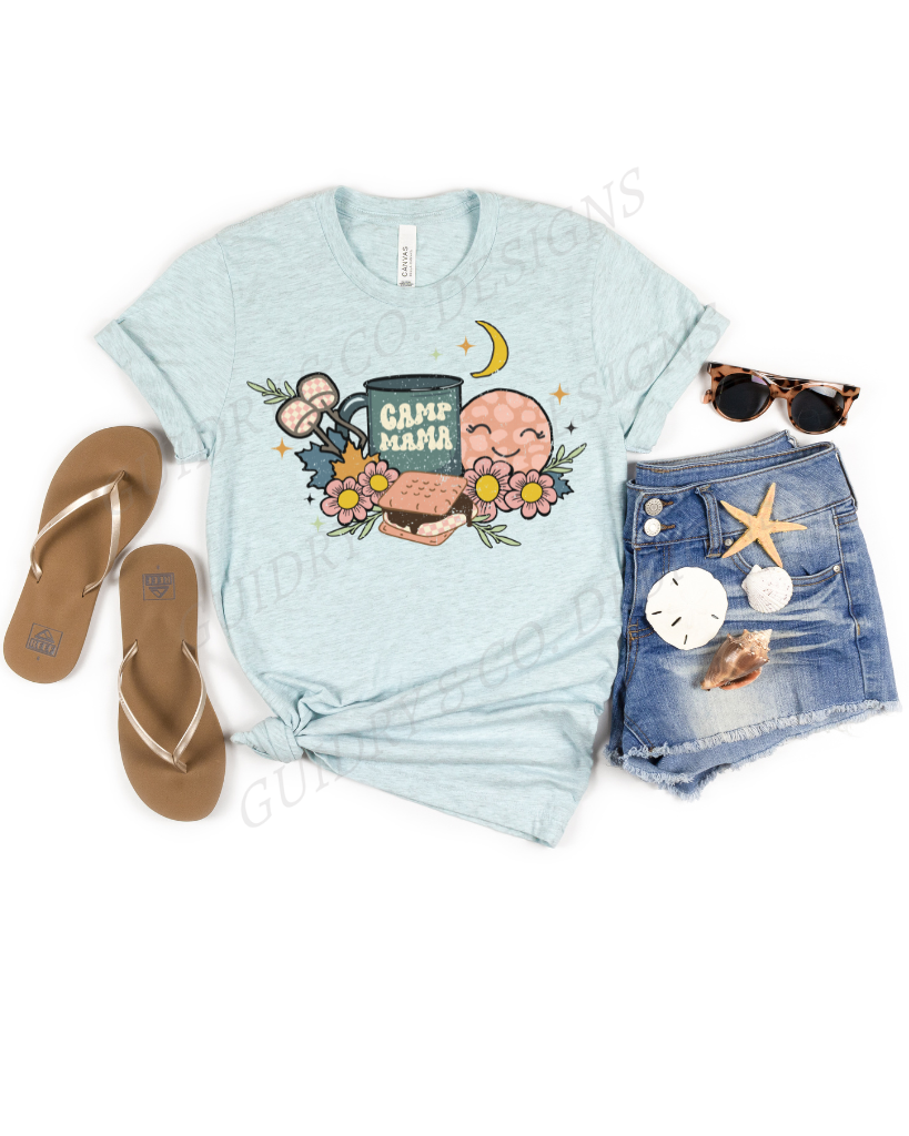 Camp Mama Distressed