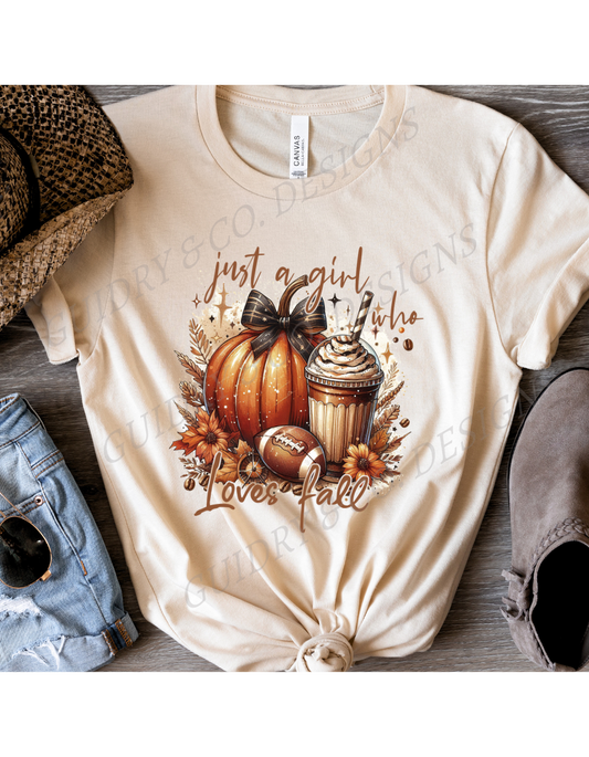 Just A Girl Who Loves Fall (Bella Canva)