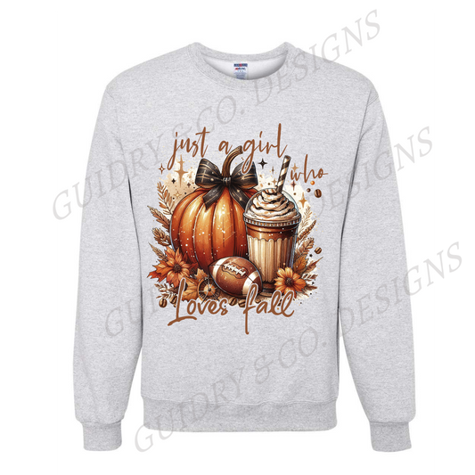 Just A Girl Who Loves Fall Sweatshirt