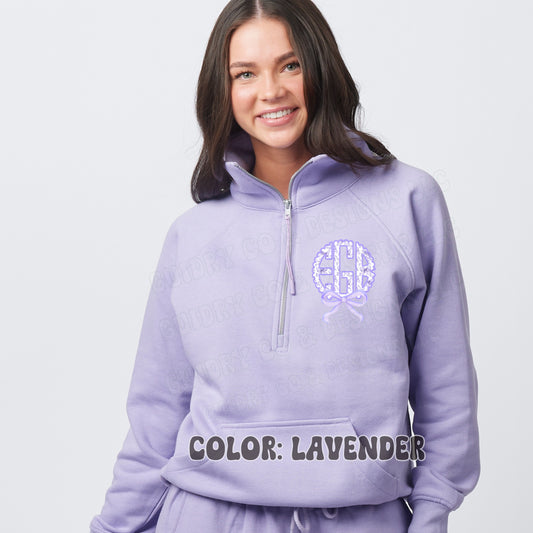 Quarter Zip Sweatshirt DTF