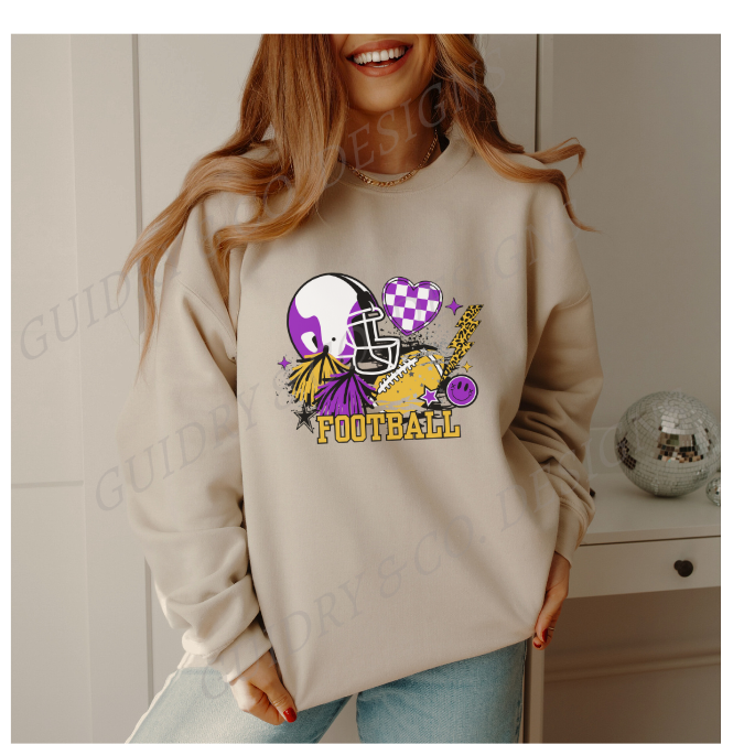 Retro tiger football Sweatshirt