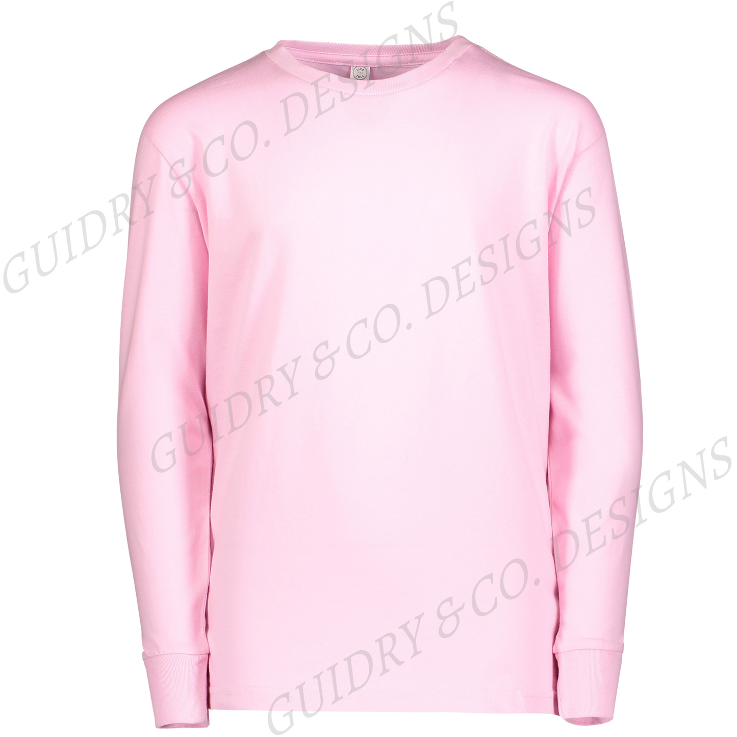 Youth Long Sleeve Pick PATCH During live then color shirt