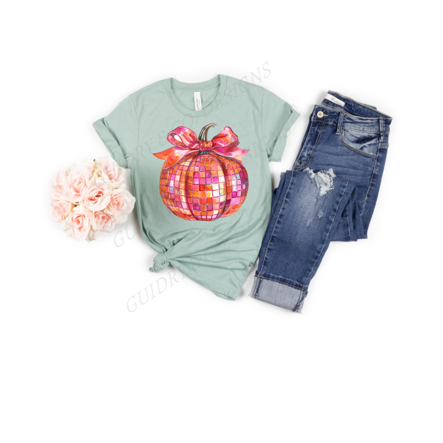 Disco Pumpkin Ball (Bella Canva) PREORER