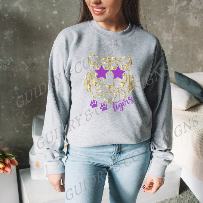Gildan Sweatshirt Gold Tiger