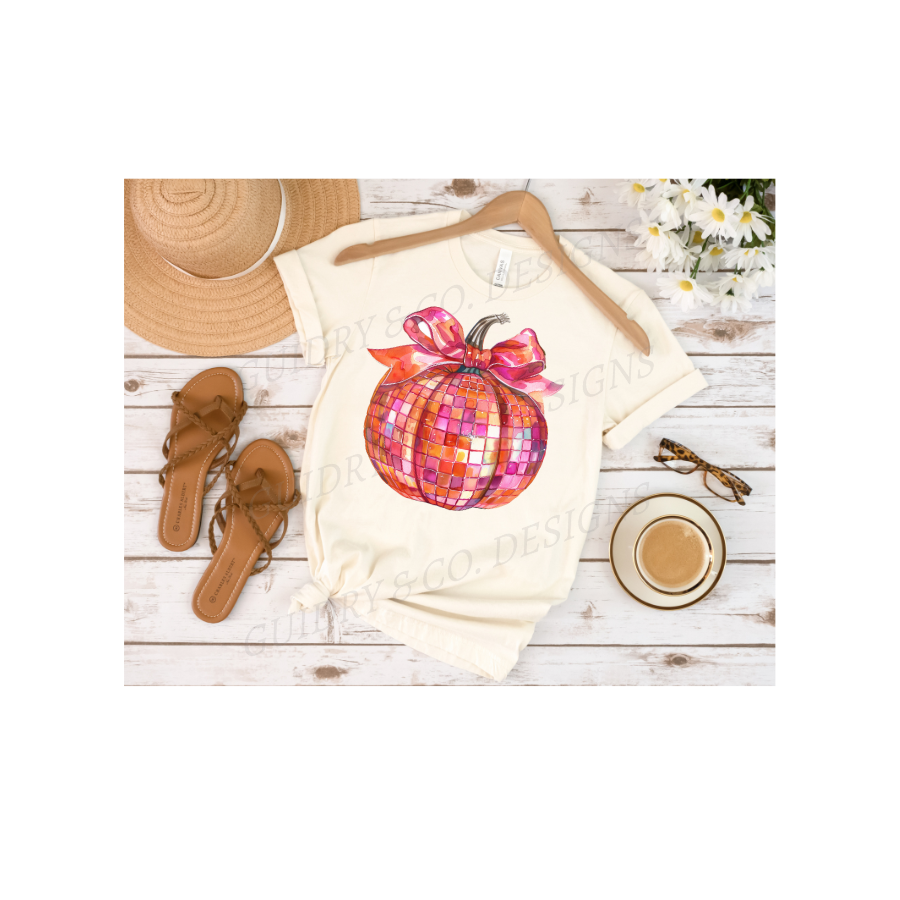 Disco Pumpkin Ball (Bella Canva) PREORER