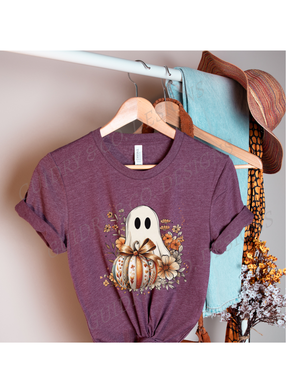 Ghost Pumpkin Floral (PREORDER)