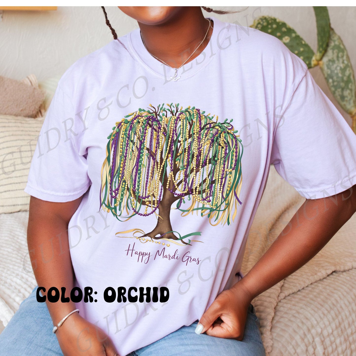 MARDI GRAS TREE Tshirt women