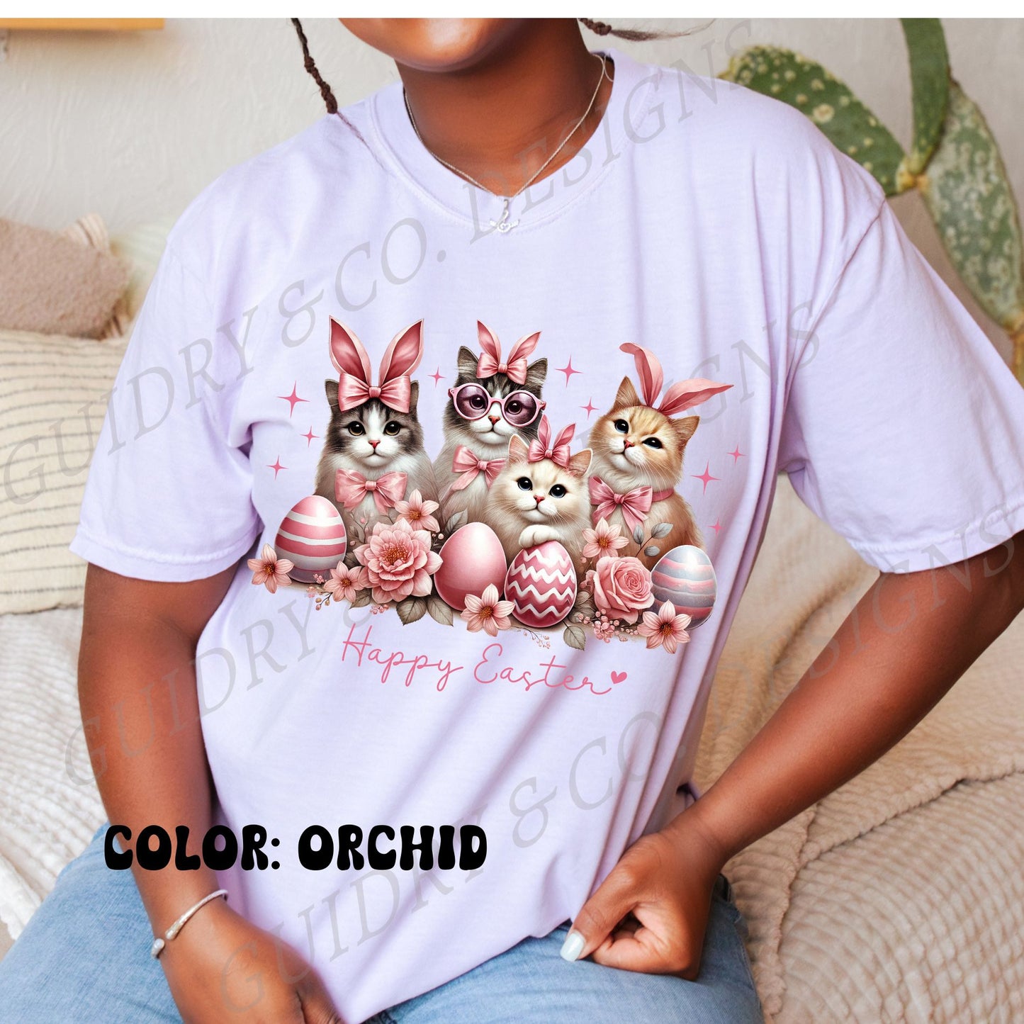 MEOW EASTER women tshirt color comfort