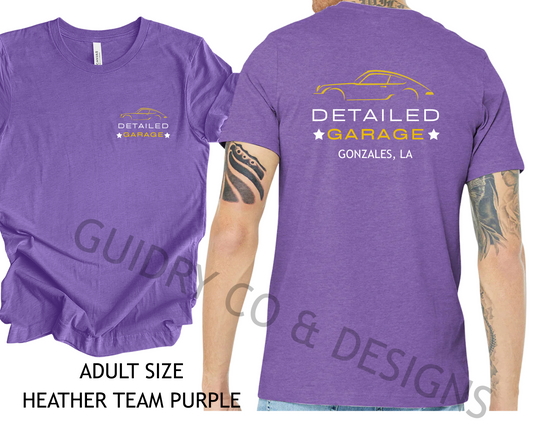 Detailed Garage (ADULT Bella Canva Tshirt Brand)
