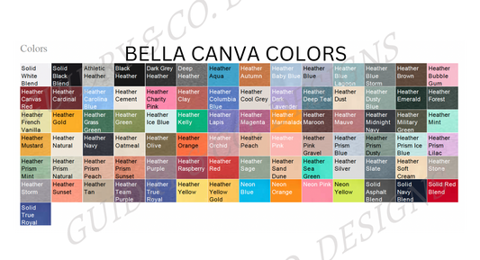 YOUTH DTF DESIGN COLOR COMFORT TSHIRT (BELLA CANVA)