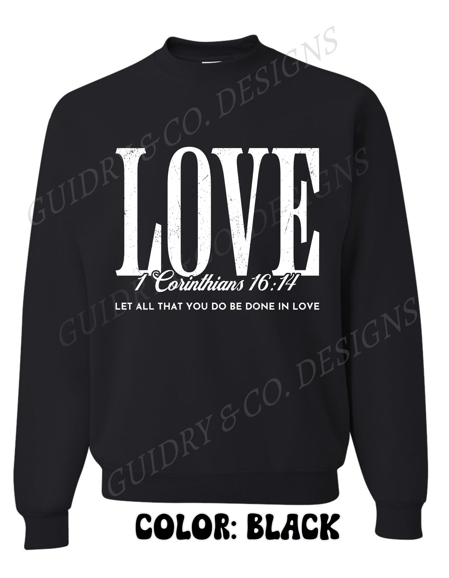 Christian Sweatshirt (White distressed style)