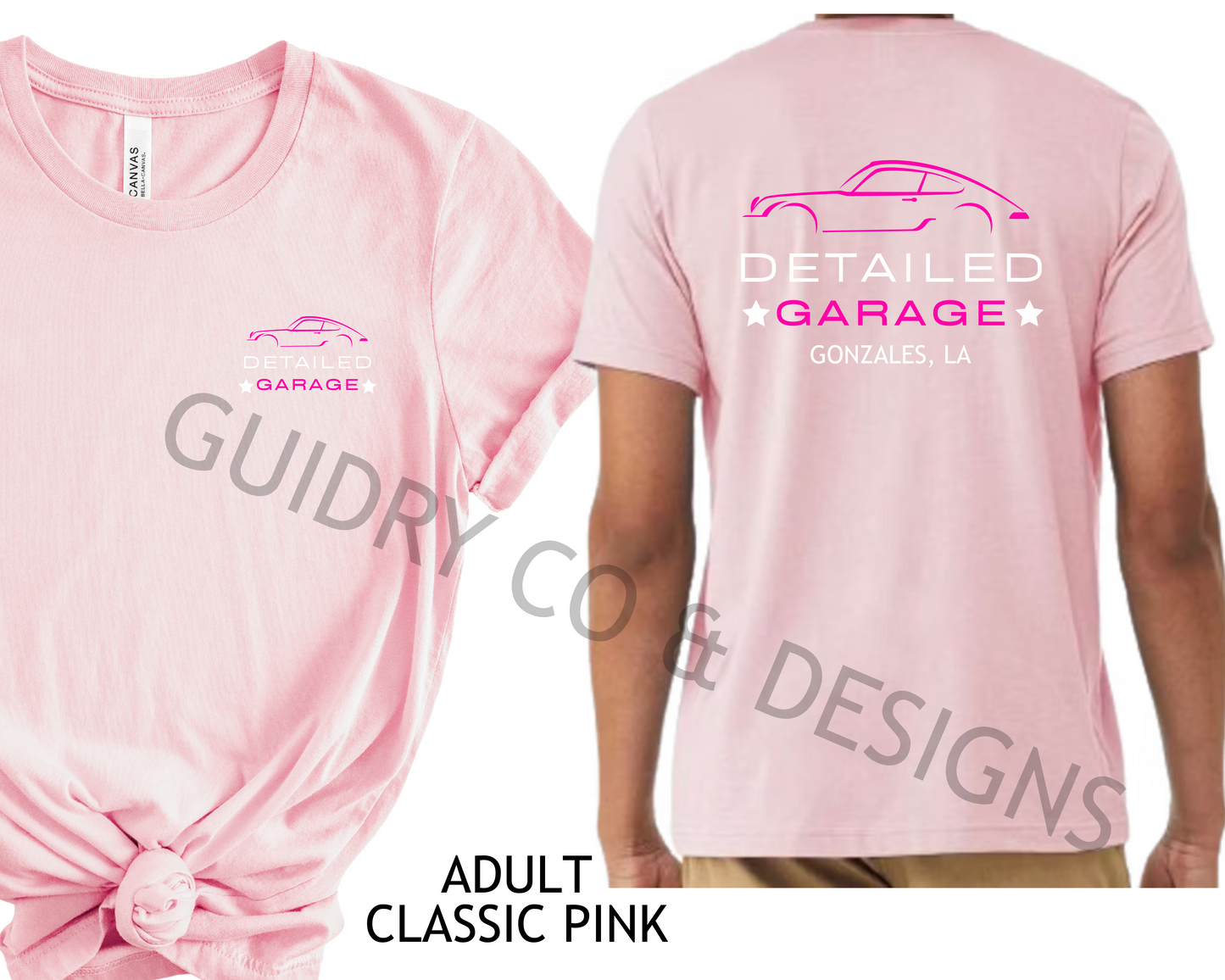 Detailed Garage (ADULT Bella Canva Tshirt Brand)