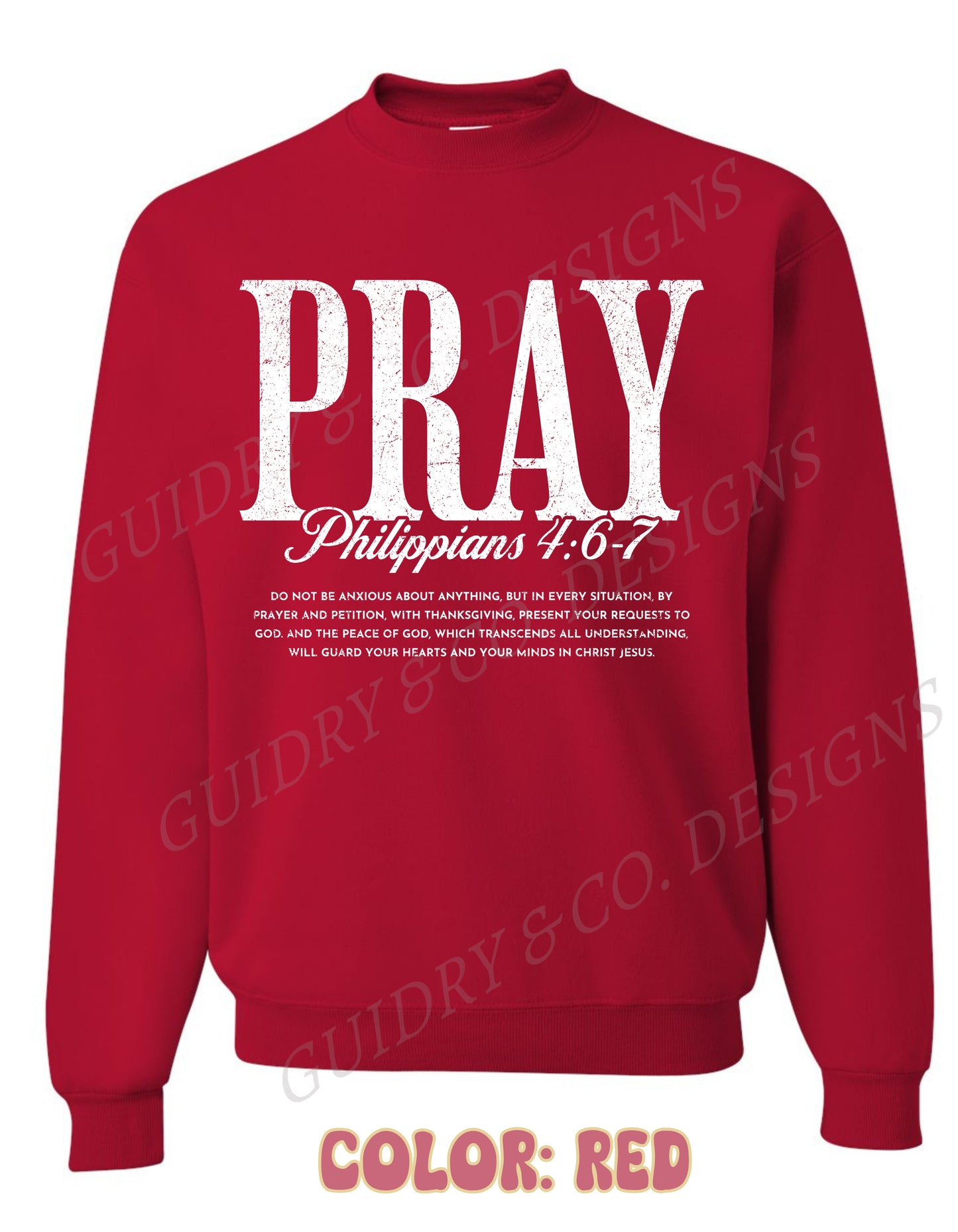 Christian Sweatshirt (White distressed style)