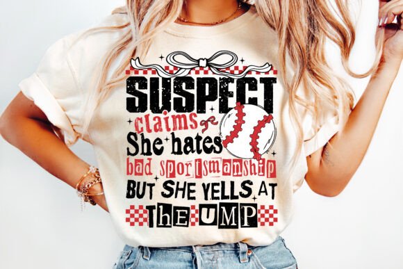 BASEBALL SUSPECT COMFORT COLOR WOMEN TOP