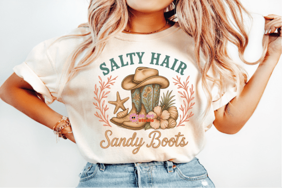 SALTY HAIR SANDY BOOTS WESTERN SUMMER