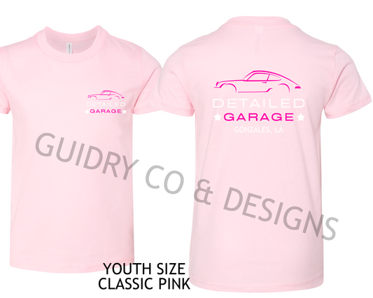 Detailed Garage (YOUTH Bella Canva Tshirt Brand)