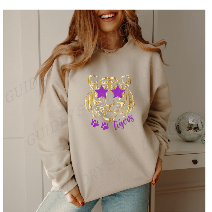 Gildan Sweatshirt Gold Tiger