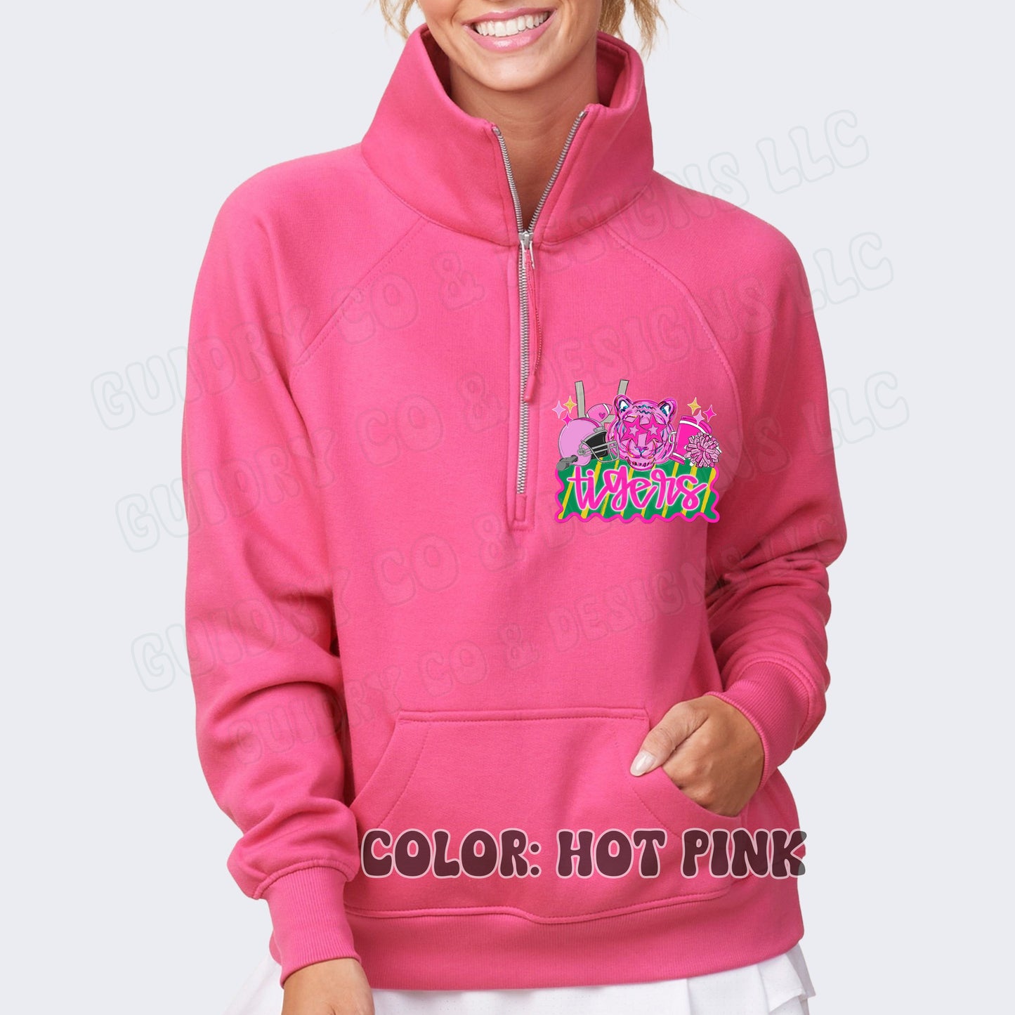 Quarter Zip Sweatshirt DTF