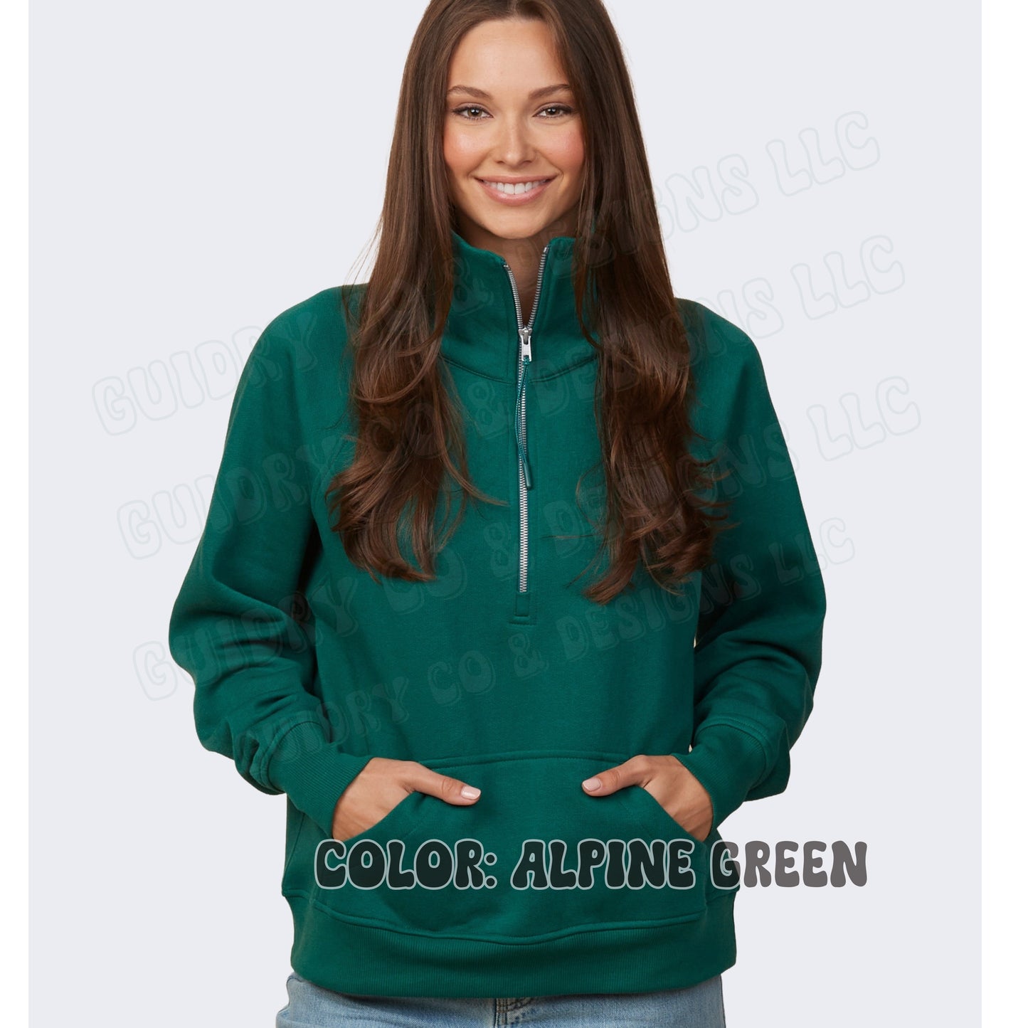 Quarter Zip Sweatshirt DTF