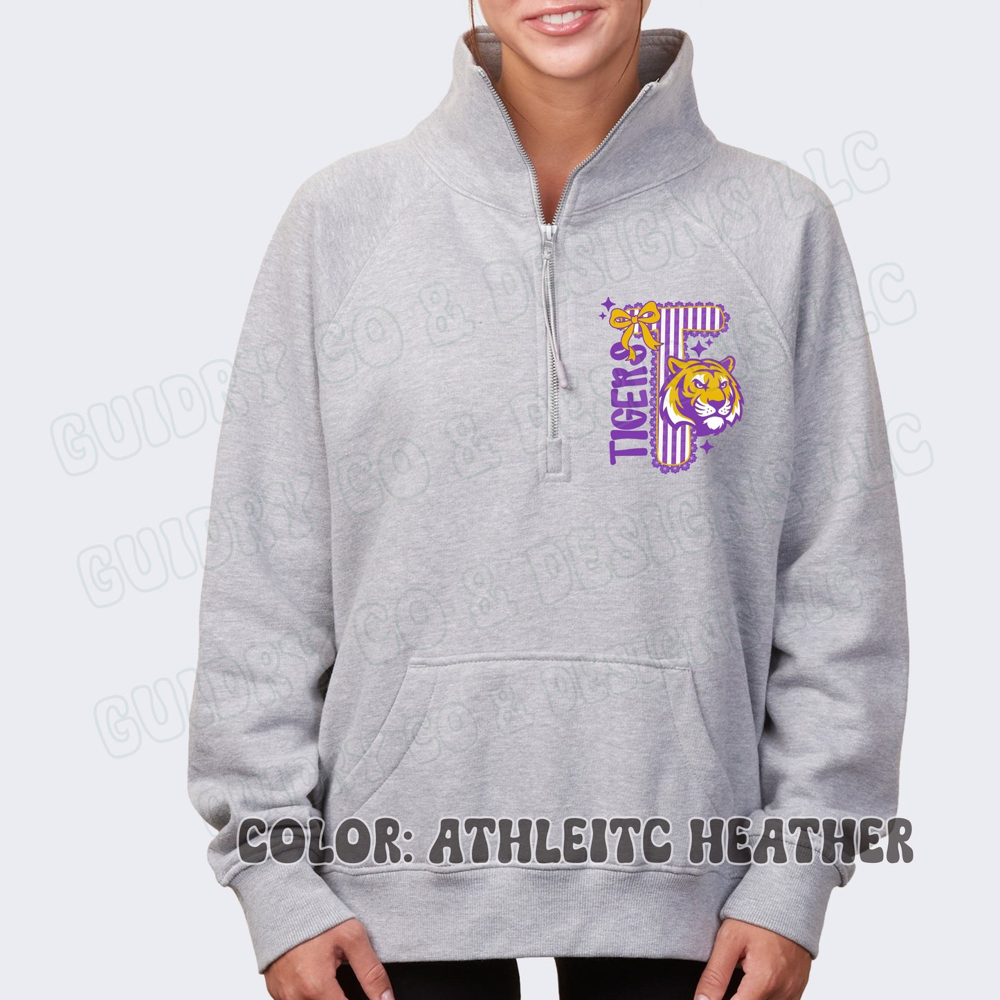 Quarter Zip Sweatshirt DTF