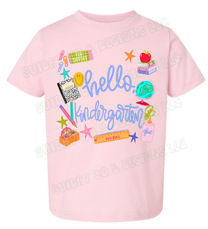 Hello Back to school (toddler & youth size)