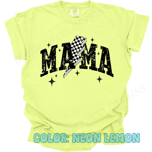 MAMA LIGHTING BOLT CHECKERED