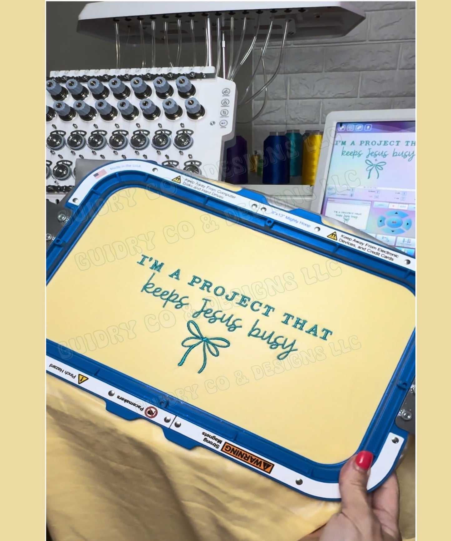 IM A PROJECT THAT keeps Jesus busy ( embroidery )