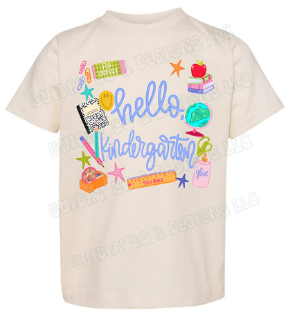 Hello Back to school (toddler & youth size)