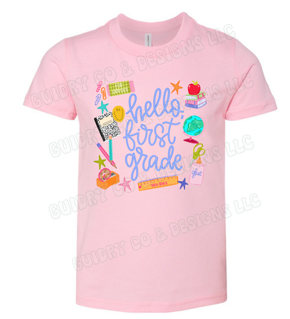 Hello Back to school (toddler & youth size)