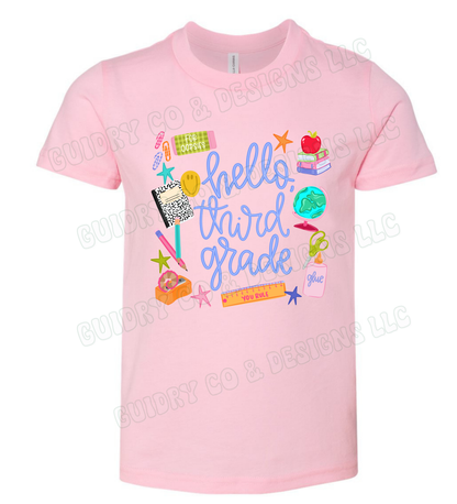 Hello Back to school (toddler & youth size)
