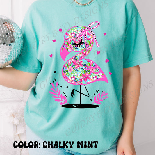 FLAMINGO FLORAL HOT COLORS