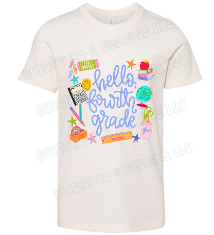 Hello Back to school (toddler & youth size)