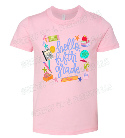 Hello Back to school (toddler & youth size)