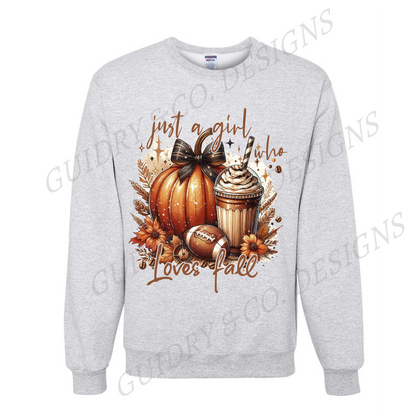 Just A Girl Who Loves Fall Sweatshirt