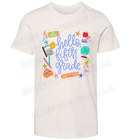 Hello Back to school (toddler & youth size)