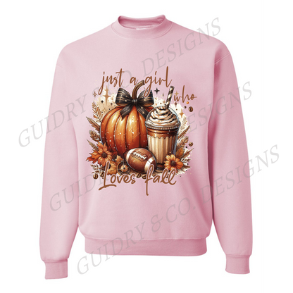 Just A Girl Who Loves Fall Sweatshirt