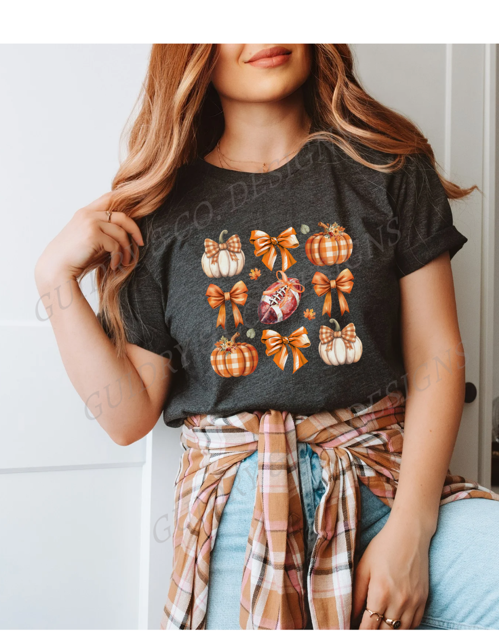 Football Bow Pumpkin(PREORDER)