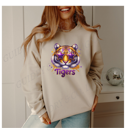 Tiger Bling Star Gildan Sweatshirt