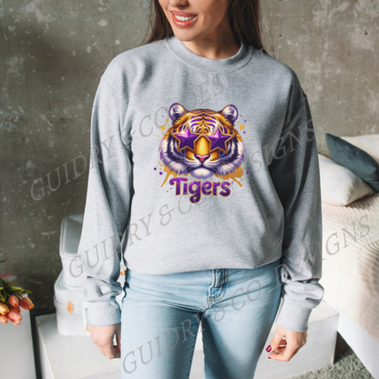Tiger Bling Star Gildan Sweatshirt