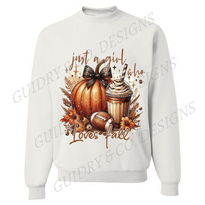 Just A Girl Who Loves Fall Sweatshirt