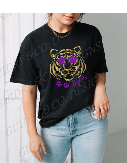 Gold Tiger Star Glasses (Color Comfort)