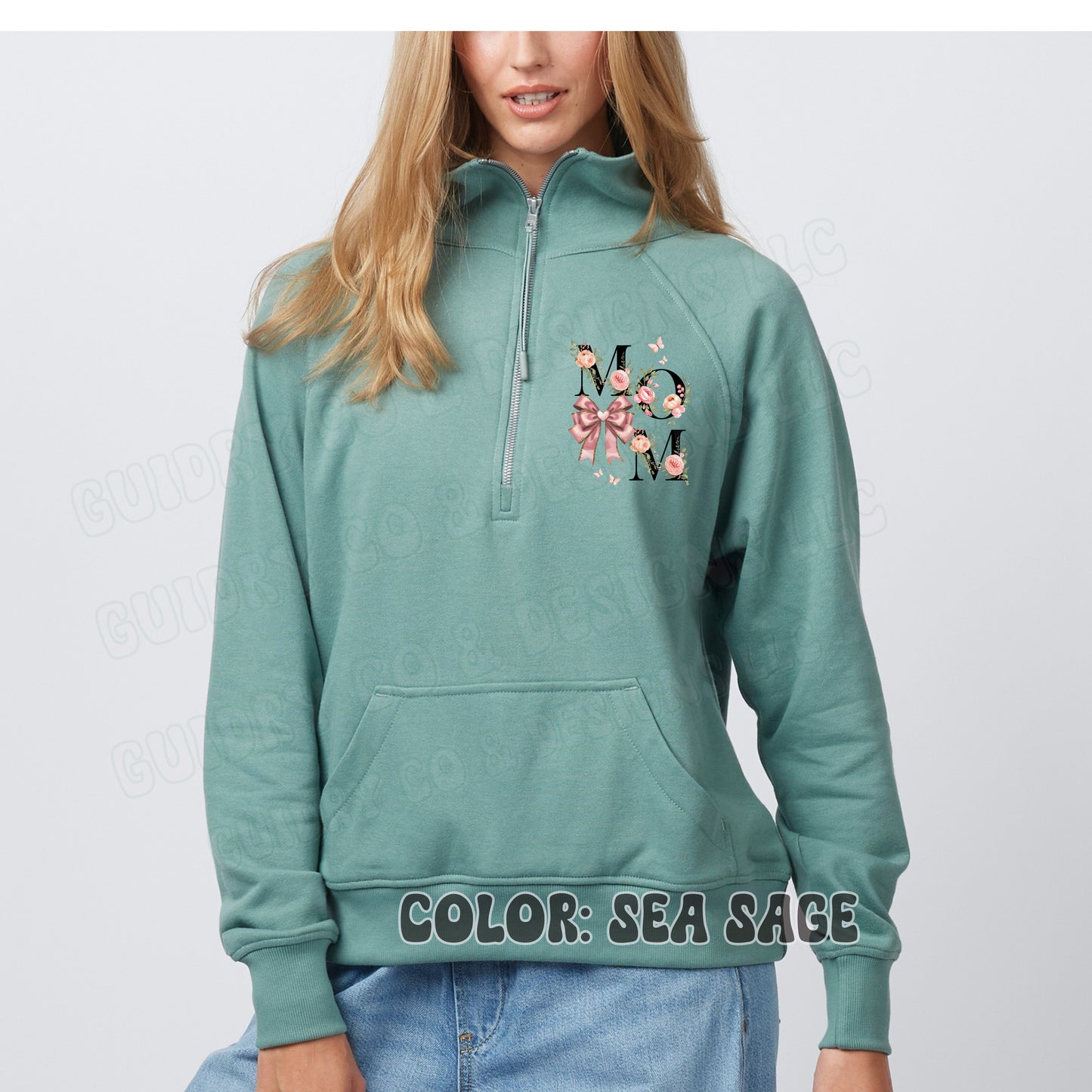 Quarter Zip Sweatshirt DTF