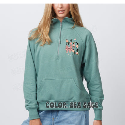 Quarter Zip Sweatshirt DTF