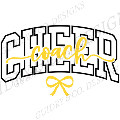 Cheer Coach DTF Design for Shirts Color Comfort