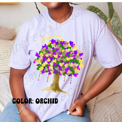 HEART TREE MARDI GRAS Tshirt women