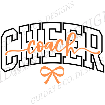 Cheer Coach DTF Design for Shirts Color Comfort