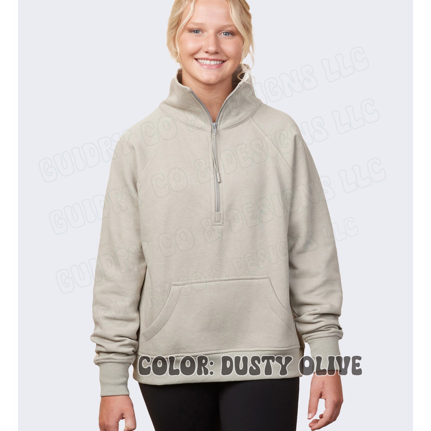 Quarter Zip Sweatshirt DTF