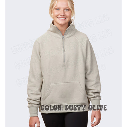 Quarter Zip Sweatshirt DTF