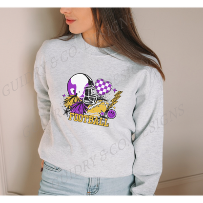 Retro tiger football Sweatshirt
